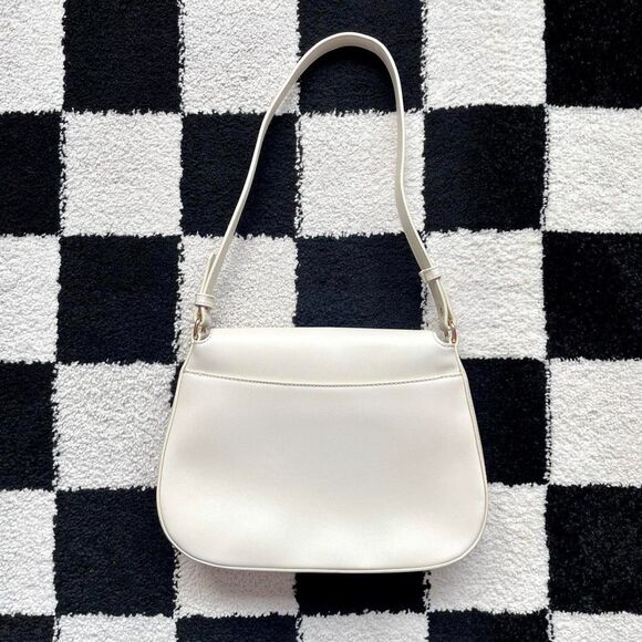Cluci Vegan Leather White Hobo Shoulder Bag NWOT - Picture 2 of 8